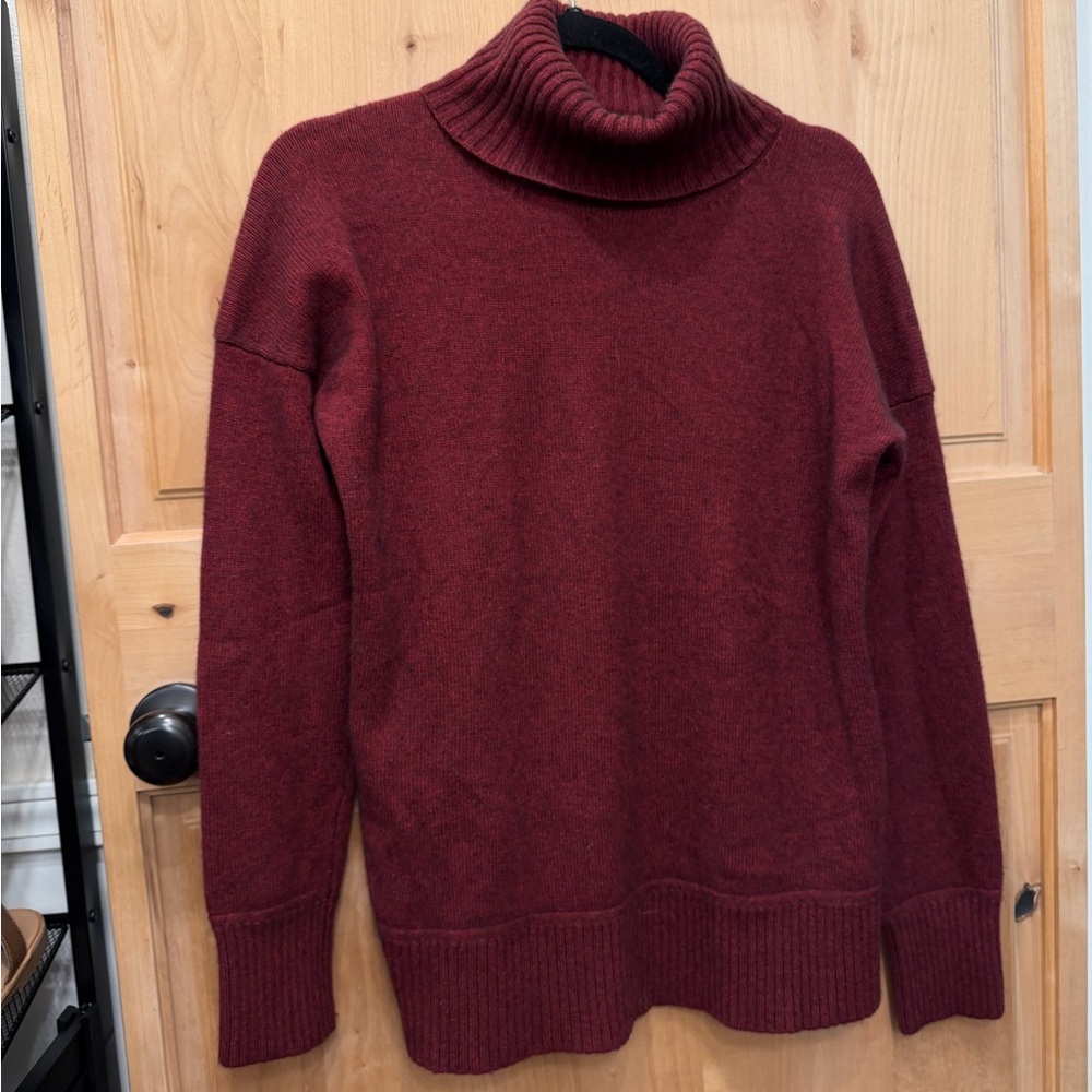 Pendleton Merino Wool Cashmere Oversized Turtleneck Sweater